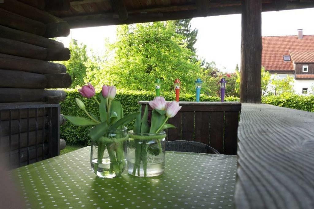 Campinghutte Mit Fkk Moglichkeit Hotel Meckenbeuren Bagian luar foto