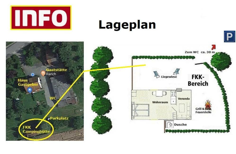Campinghutte Mit Fkk Moglichkeit Hotel Meckenbeuren Bagian luar foto
